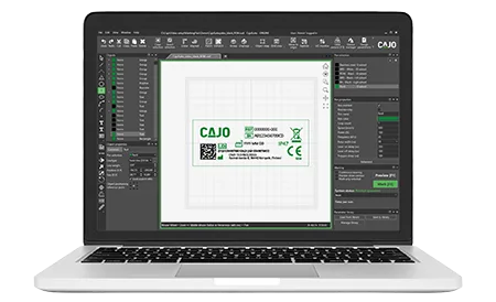 Software CajoSuite pro návrh laserového značení