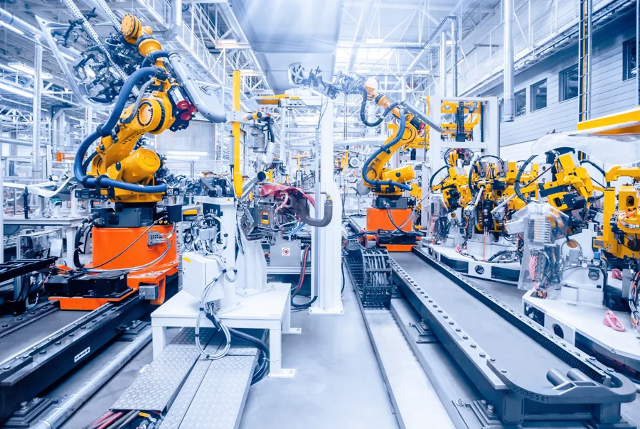 Robotické pracoviště s laserovým značením